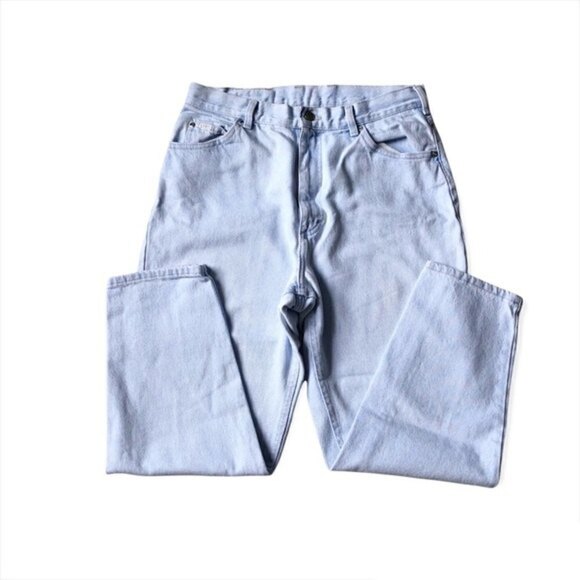 Vintage 80s Lee Jeans Mom Jeans Light Wash 10 Petite - Picture 4 of 14